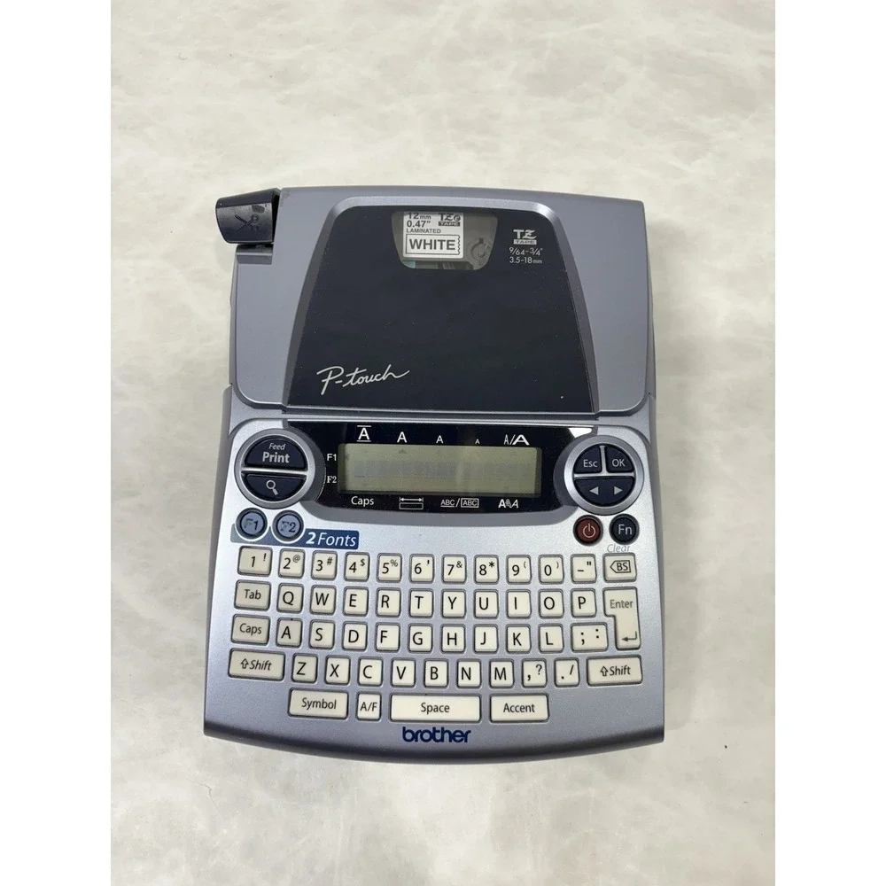 Brother P Touch Label Maker PT 1880 Tested Works White Tape Included No Cord